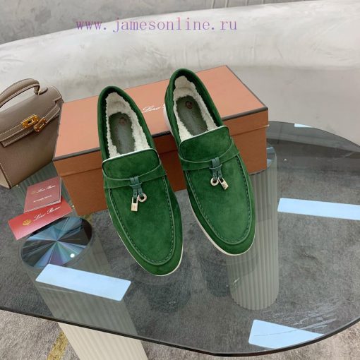 Loro Piana lambhair loafers, Italy's top cashmere retro elegant low-key luxury fashion, pracscu8mh4b - Image 5