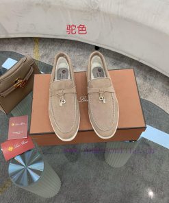 Loro Piana lambhair loafers, Italy's top cashmere retro elegant low-key luxury fashion, prac8khz7cnl