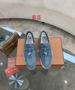 Loro Piana lambhair loafers, Italy's top cashmere retro elegant low-key luxury fashion, prac9ldmexy6