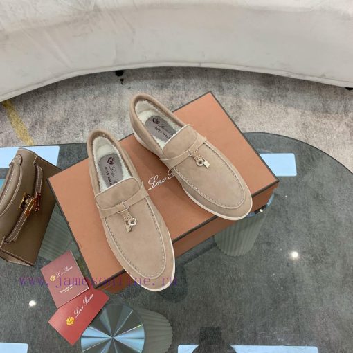 Loro Piana lambhair loafers, Italy's top cashmere retro elegant low-key luxury fashion, prac8khz7cnl - Image 7