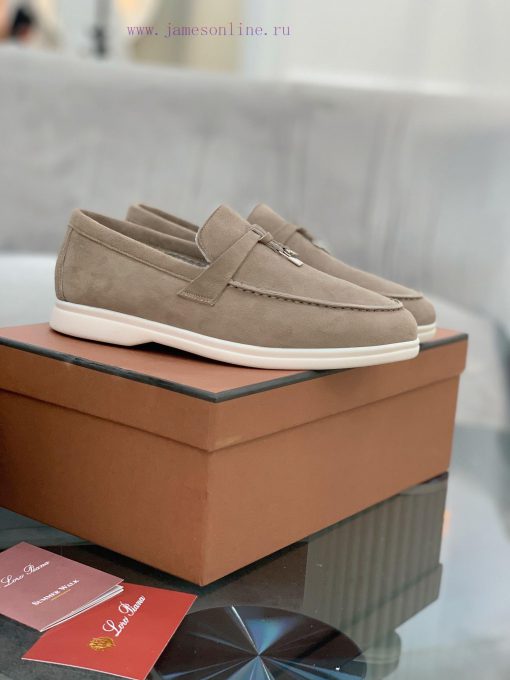 Loro Piana lambhair loafers, Italy's top cashmere retro elegant low-key luxury fashion, prac8khz7cnl - Image 8