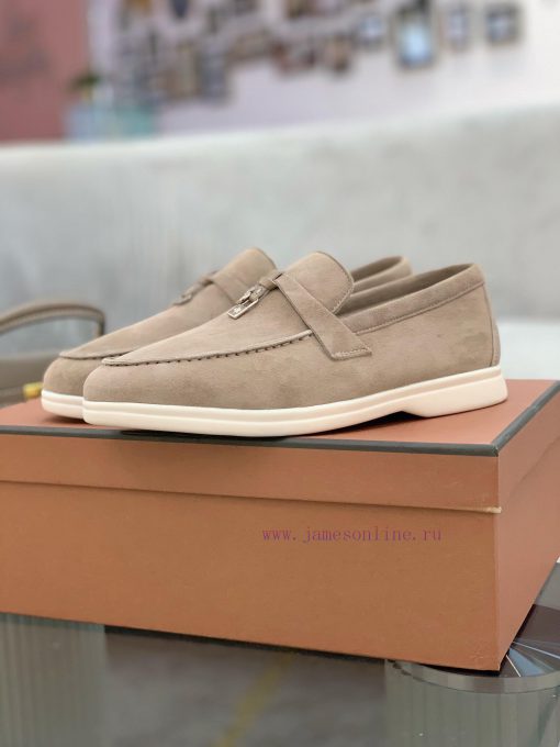 Loro Piana lambhair loafers, Italy's top cashmere retro elegant low-key luxury fashion, prac8khz7cnl - Image 9