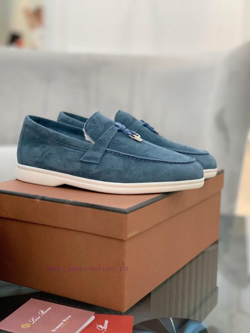 Loro Piana lambhair loafers, Italy's top cashmere retro elegant low-key luxury fashion, prac9ldmexy6 - Image 7