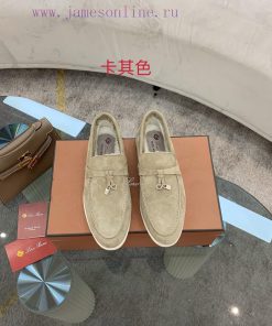 Loro Piana lambhair loafers, Italy's top cashmere retro elegant low-key luxury fashion, pracm7oc6xa3