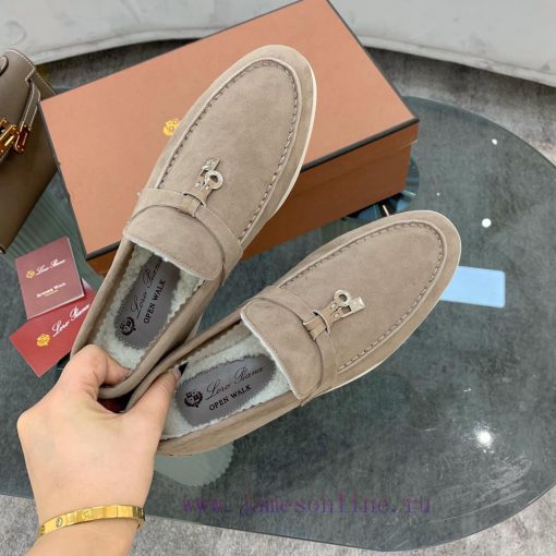 Loro Piana lambhair loafers, Italy's top cashmere retro elegant low-key luxury fashion, prac8khz7cnl - Image 10