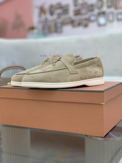 Loro Piana lambhair loafers, Italy's top cashmere retro elegant low-key luxury fashion, pracm7oc6xa3 - Image 8