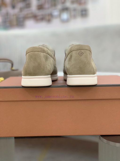 Loro Piana lambhair loafers, Italy's top cashmere retro elegant low-key luxury fashion, pracm7oc6xa3 - Image 9