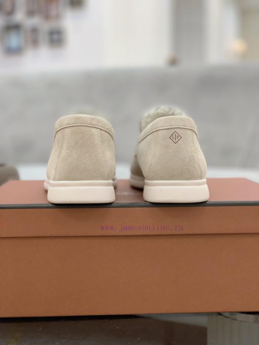Loro Piana lambhair loafers, Italy's top cashmere retro elegant low-key luxury fashion, pracnna3apmw - Image 8