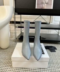 Jil Sander 24ss autumn and winter pointed low heel straight leg bootsMinimalist, soft, comfopvqdgz3q