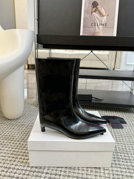 Jil Sander 24ss autumn and winter pointed low heel straight leg bootsMinimalist, soft, comfori2n4pmc - Image 5
