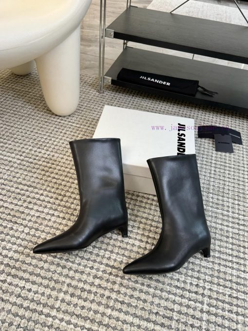 Jil Sander 24ss autumn and winter pointed low heel straight leg bootsMinimalist, soft, comfohw2nfhsr - Image 6