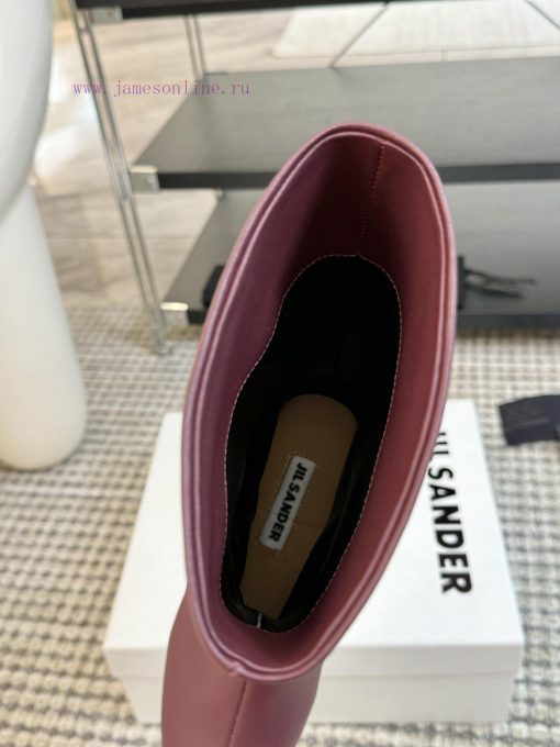 Jil Sander 24ss autumn and winter pointed low heel straight leg bootsMinimalist, soft, comfo5efimkir - Image 7