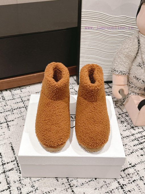 Top qualityPrada fw24 new arrival～P Home 2024 Autumn/Winter New Triangle Logo Hairy BootsHowjppsohwq