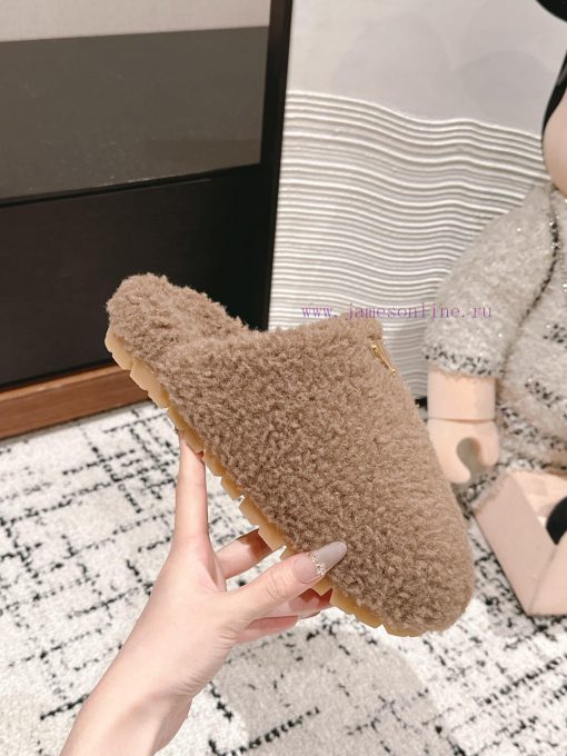 Top qualityPrada fw24 new arrival～P Home 2024 Autumn/Winter New Hairy SlippersHow could a pa8pxi8xg6 - Image 6