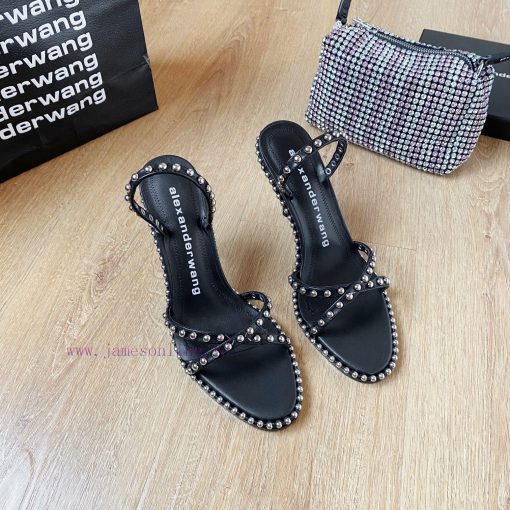 Alexander Wang's 2021 Spring/Summer King High Quality High Heel Sandals Original logo with w5ti0nhck