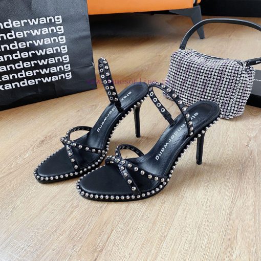 Alexander Wang's 2021 Spring/Summer King High Quality High Heel Sandals Original logo with w5ti0nhck - Image 3