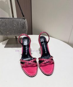 Alexander Wang Spring/Summer King High Quality High Heel Sandals Original logo with white le96ovk03y