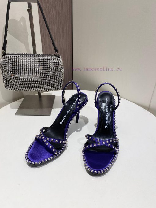 Alexander Wang Spring/Summer King High Quality High Heel Sandals Original logo with white lex2m3l7rc - Image 3