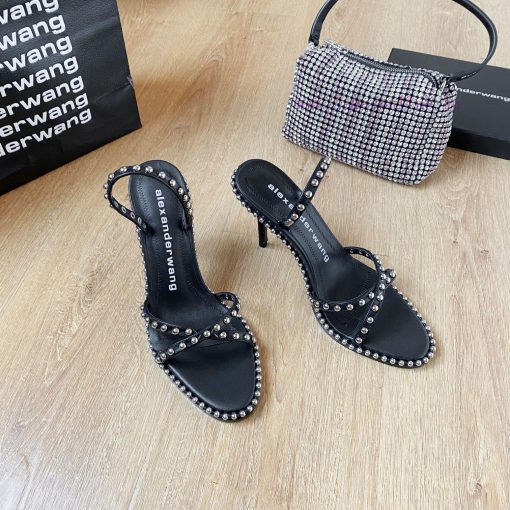 Alexander Wang's 2021 Spring/Summer King High Quality High Heel Sandals Original logo with w5ti0nhck - Image 10