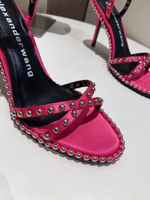 Alexander Wang Spring/Summer King High Quality High Heel Sandals Original logo with white le96ovk03y - Image 8