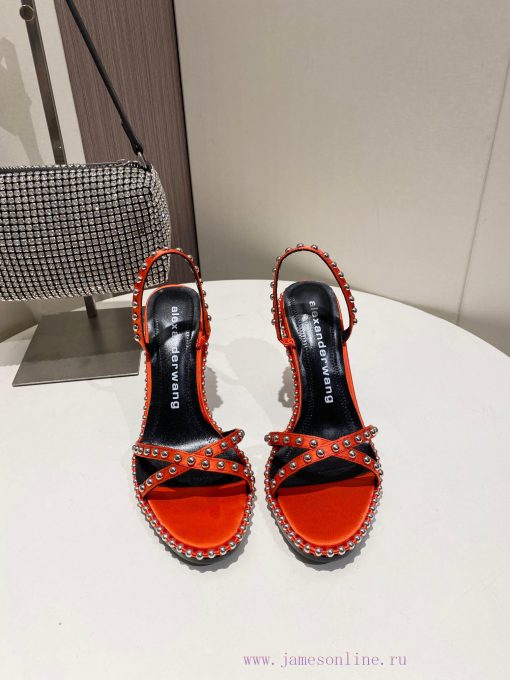 Alexander Wang Spring/Summer King High Quality High Heel Sandals Original logo with white lex5lysf4l - Image 2