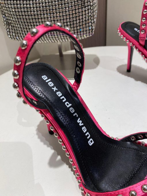 Alexander Wang Spring/Summer King High Quality High Heel Sandals Original logo with white le96ovk03y - Image 9