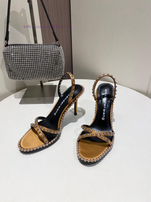 Alexander Wang Spring/Summer King High Quality High Heel Sandals Original logo with white leqk88roo8 - Image 3