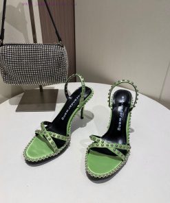 Alexander Wang Spring/Summer King High Quality High Heel Sandals Original logo with white lenwgf3ut2