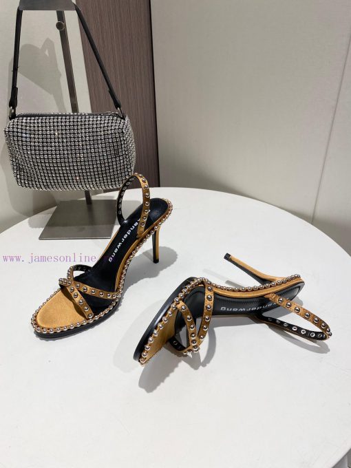 Alexander Wang Spring/Summer King High Quality High Heel Sandals Original logo with white leqk88roo8 - Image 6