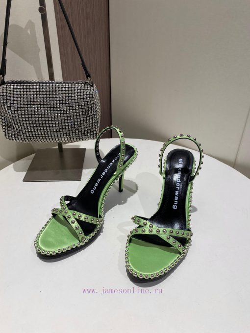 Alexander Wang Spring/Summer King High Quality High Heel Sandals Original logo with white lenwgf3ut2 - Image 2