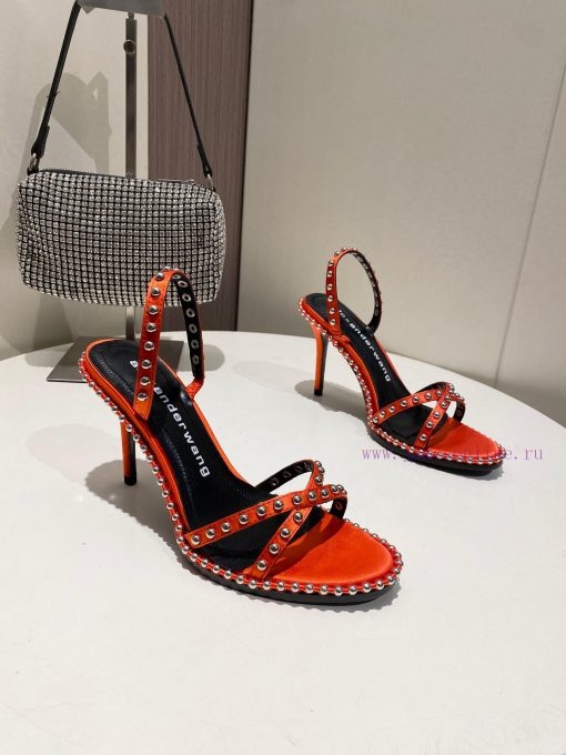 Alexander Wang Spring/Summer King High Quality High Heel Sandals Original logo with white lex5lysf4l - Image 8