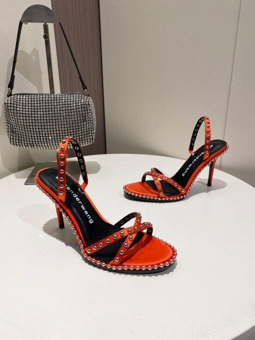 Alexander Wang Spring/Summer King High Quality High Heel Sandals Original logo with white lex5lysf4l - Image 9