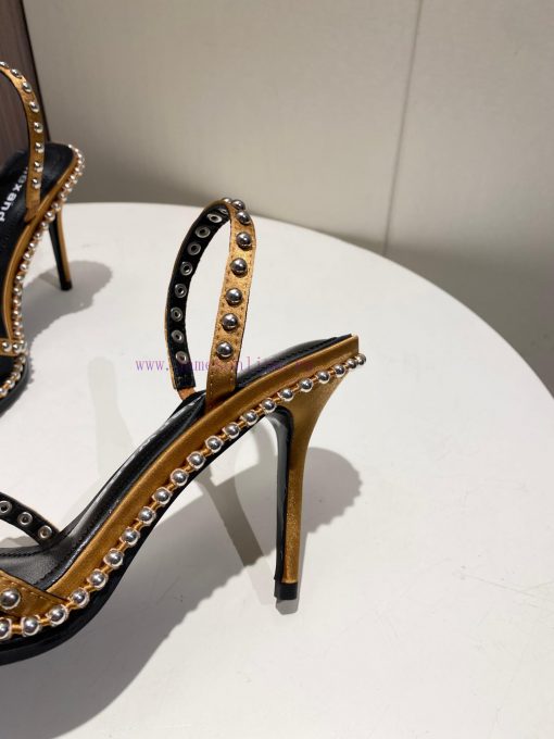 Alexander Wang Spring/Summer King High Quality High Heel Sandals Original logo with white leqk88roo8 - Image 9