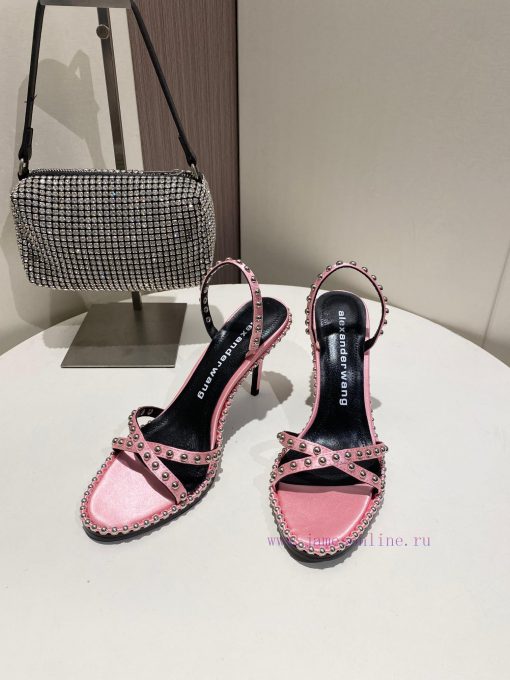 Alexander Wang Spring/Summer King High Quality High Heel Sandals Original logo with white le9xi36zyn - Image 3