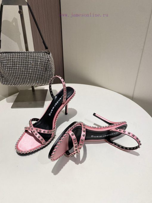 Alexander Wang Spring/Summer King High Quality High Heel Sandals Original logo with white le9xi36zyn - Image 4
