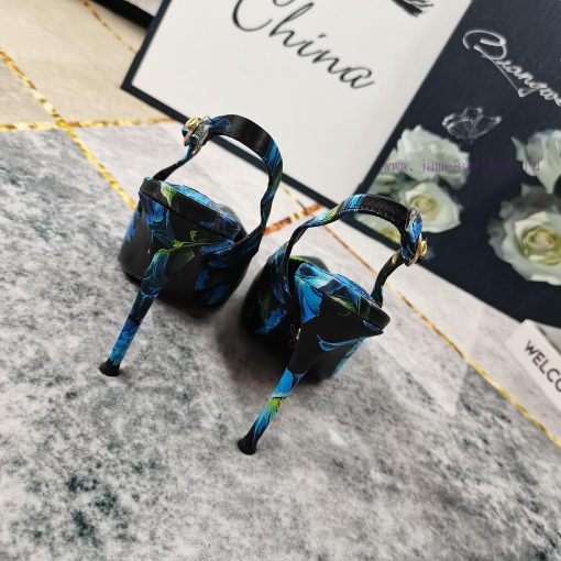 New Release - Top DGNew silk cloth high-heeled sandals synchronized on the official websitePlrr6sogb - Image 4