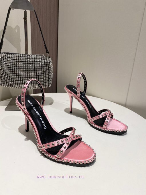 Alexander Wang Spring/Summer King High Quality High Heel Sandals Original logo with white le9xi36zyn - Image 10
