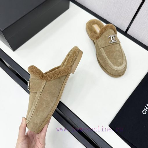 Chanel 24K autumn and winter new furry loafersTeddy fur shoes are very comfortableMaillard b9yuy5i6r - Image 6