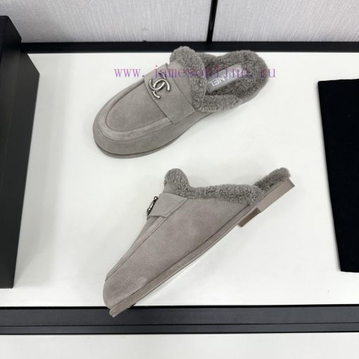 Chanel 24K autumn and winter new furry loafersTeddy fur shoes are very comfortableMaillard b7moa6v0e - Image 8