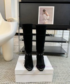 CELINE's latest retro fashion boots, runway styles, fashion bloggers promote the same early au3fkuyr