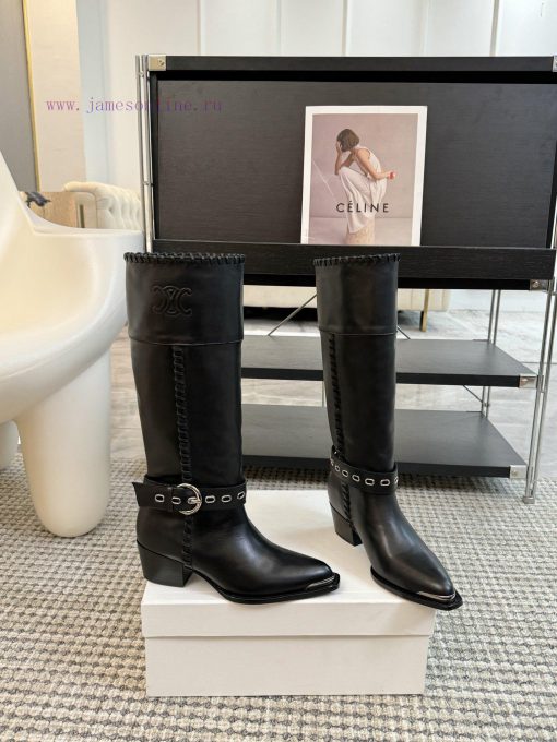 CELINE's latest retro fashion boots, runway styles, fashion bloggers promote the same early msqeh5p9 - Image 3