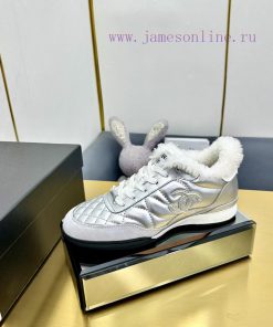 In the wool, in the woolChanel 24A full leather panda color matching white shoes, casual spoj8ipc502