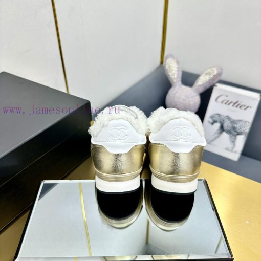 In the wool, in the woolChanel 24A full leather panda color matching white shoes, casual sporibue4g0 - Image 8