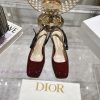 Dior 2025 early spring new Rhodes series irregular heel empty women's sandals star with the xjz3cpan