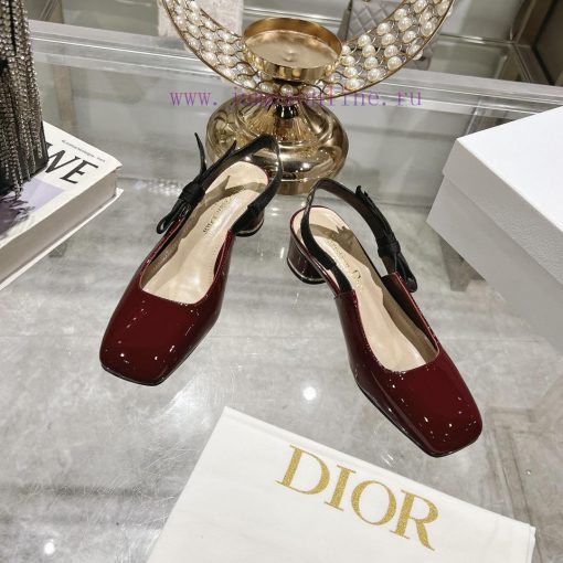 Dior 2025 early spring new Rhodes series irregular heel empty women's sandals star with the xjz3cpan - Image 4