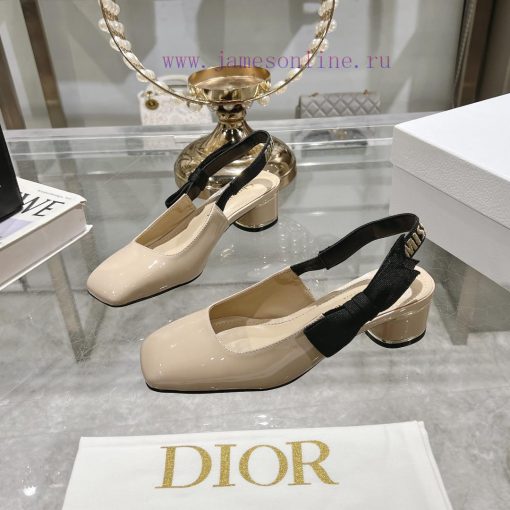 Dior 2025 early spring new Rhodes series irregular heel empty women's sandals star with the wcjvhglf - Image 4