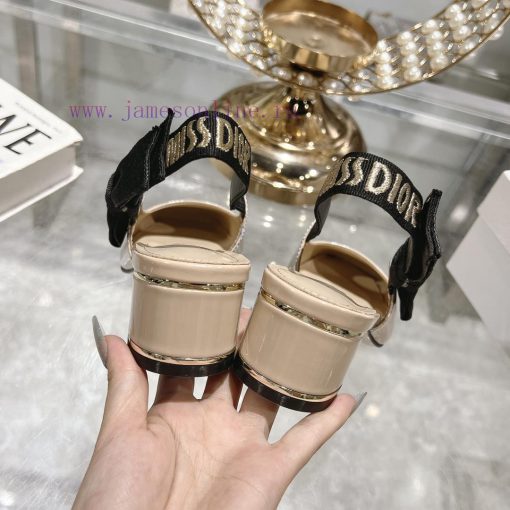 Dior 2025 early spring new Rhodes series irregular heel empty women's sandals star with the wcjvhglf - Image 7