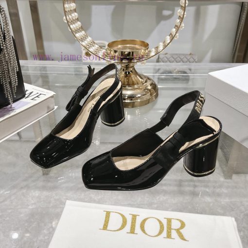 Dior 2025 early spring new Rhodes series irregular heel empty women's sandals star with the hf8g9z1e - Image 4