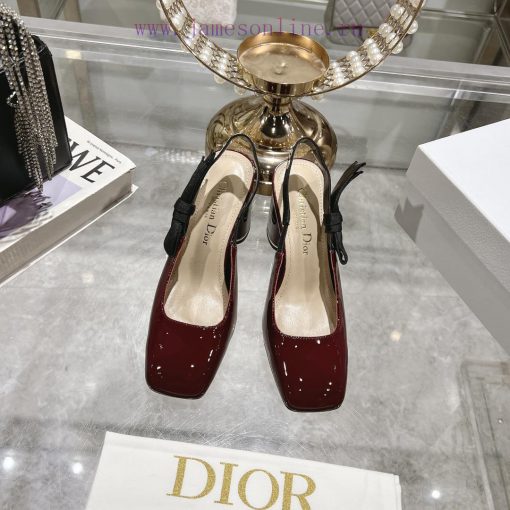 Dior 2025 early spring new Rhodes series irregular heel empty women's sandals star with the ou06g3p2 - Image 3