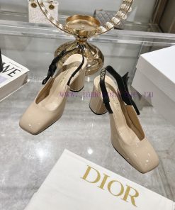 Dior 2025 early spring new Rhodes series irregular heel empty women's sandals star with the ah0ij6pj